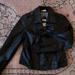 Faux Leather Jacket